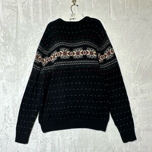 American Eagle Nordic Rabbit hair cotton blend men’s pullover sweater size Large